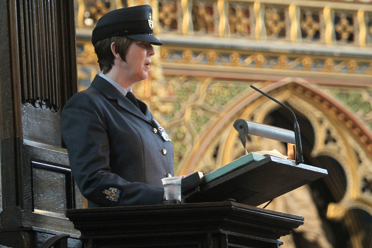 Warrant Officer Karen Pinnion RAF reads Ecclesiastes 3: 1-8