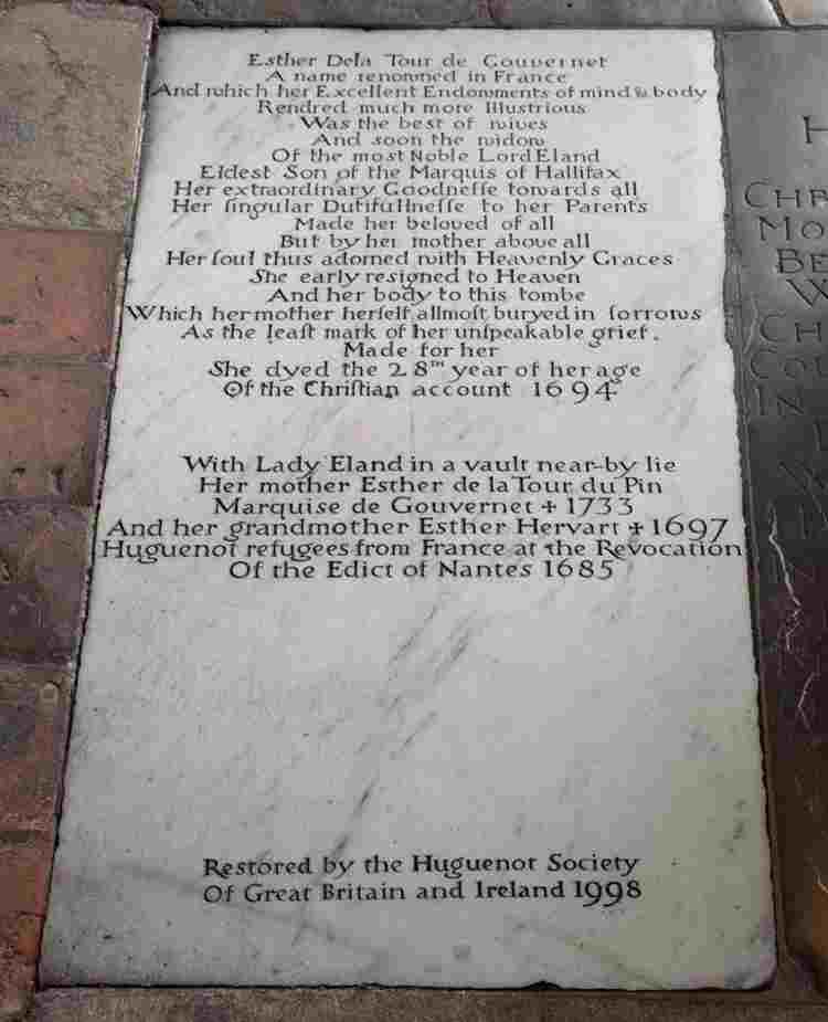 Esther de la Tour de Gouvernet, Lady Eland