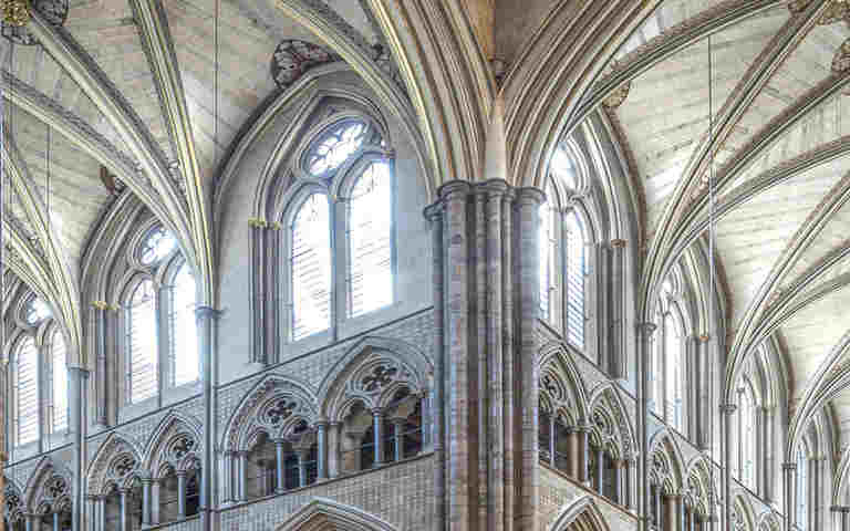 Photograph of Westminster Abbey architecture for a video about place