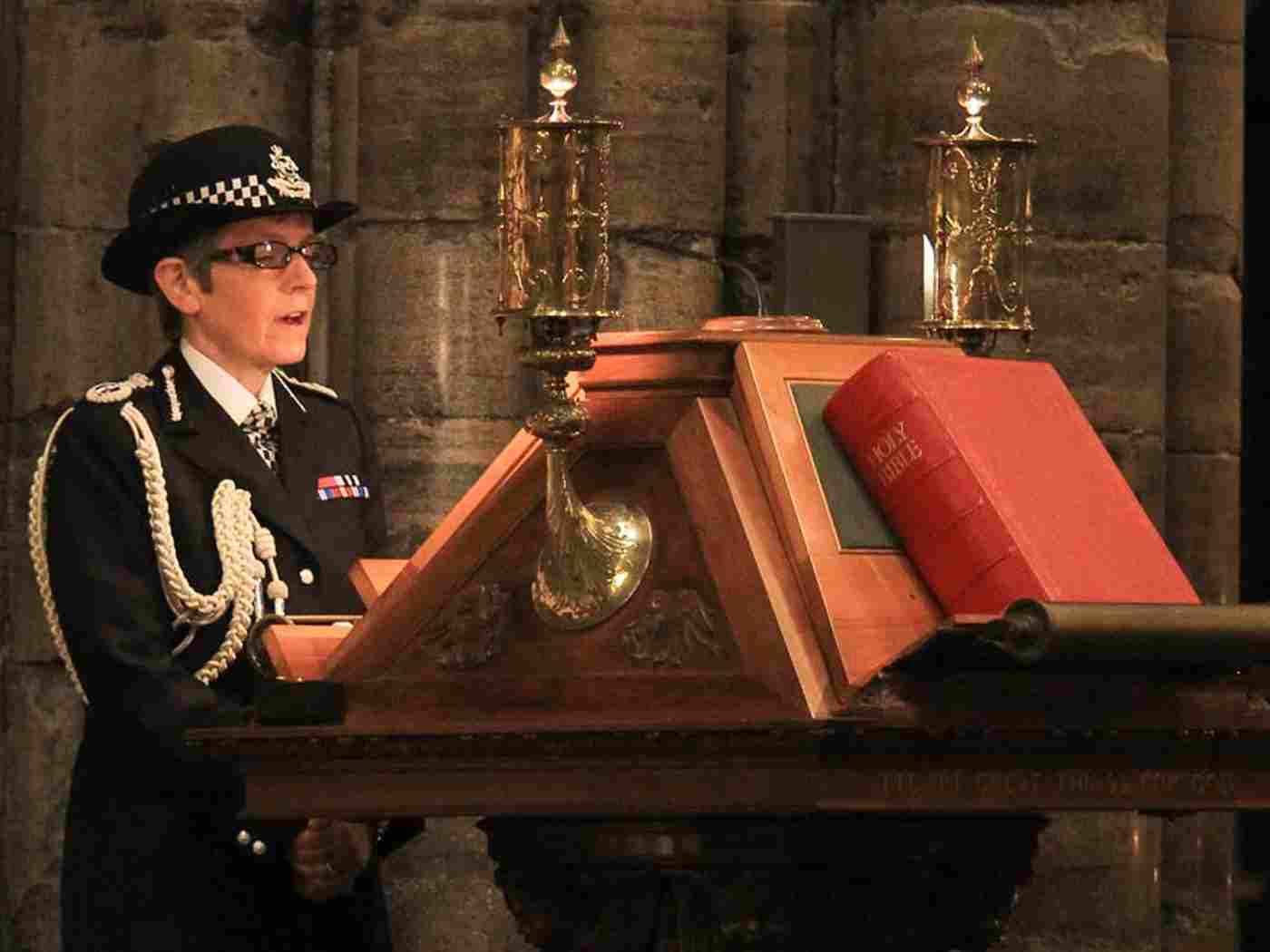 Cressida Dick CBE QPM, Commissioner of Police of the Metropolis, reads St Matthew 1: 18–23