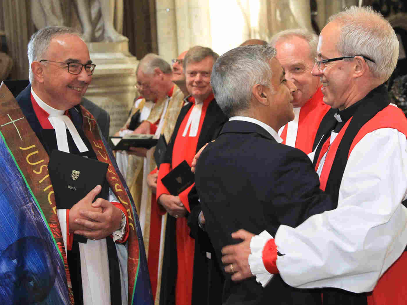 Mayor of London Sadiq Khan with The Archbishop of Canterbury before the service