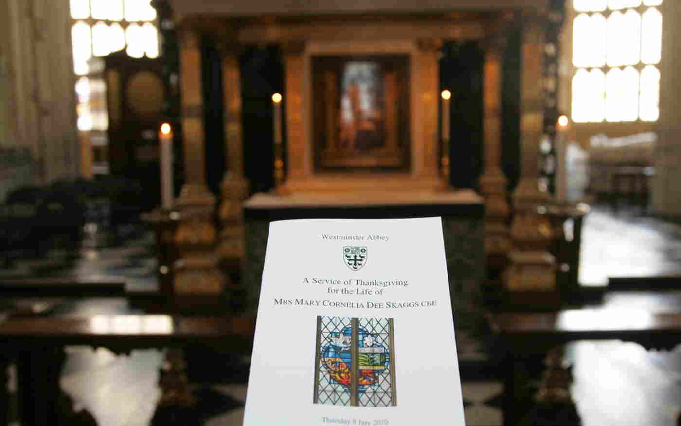 A Service of Thanksgiving for the Life of Mrs Mary Cornelia Dee Skaggs CBE