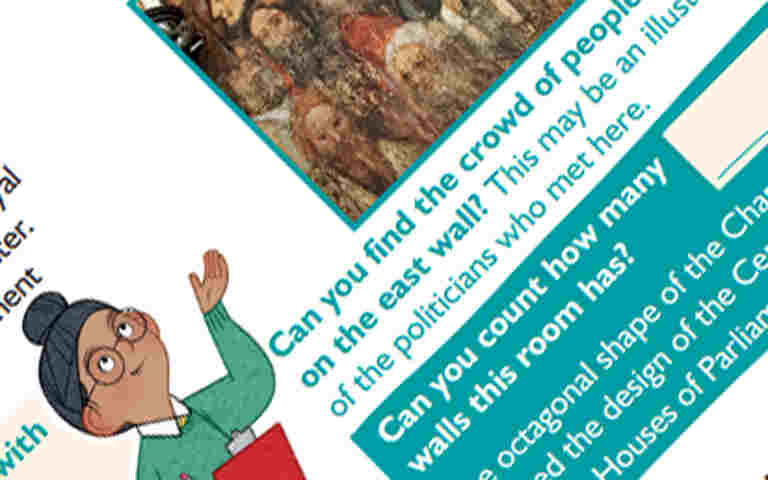 Screenshot of abbey and parliament self-led trail sheet