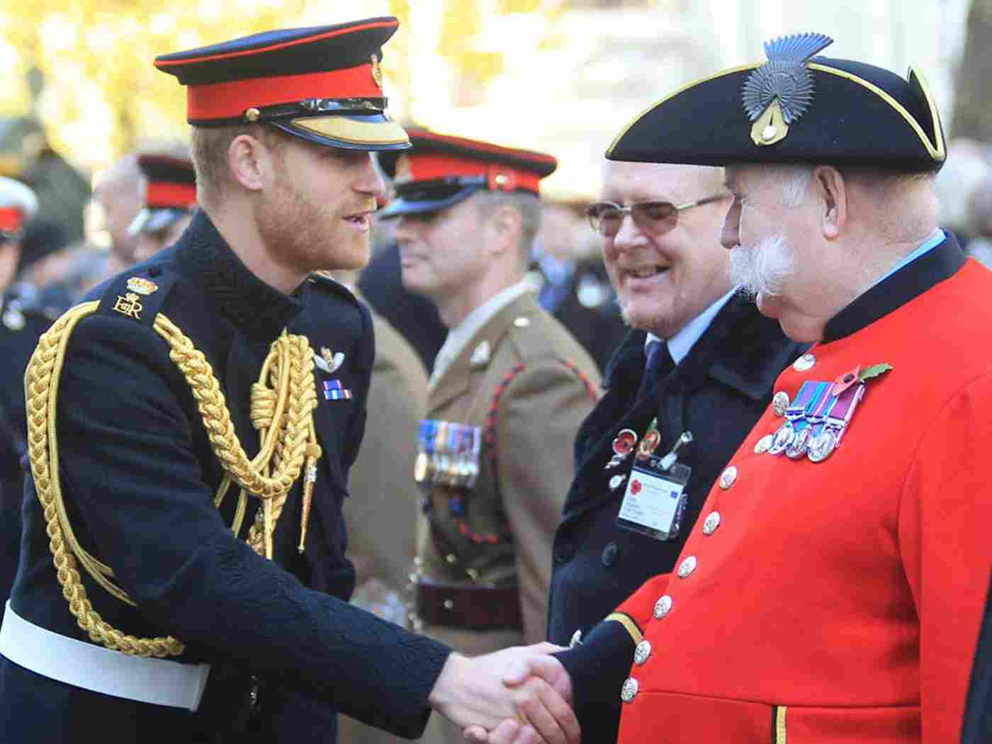 The Duke of Sussex meets a Chelsea Pensioner
