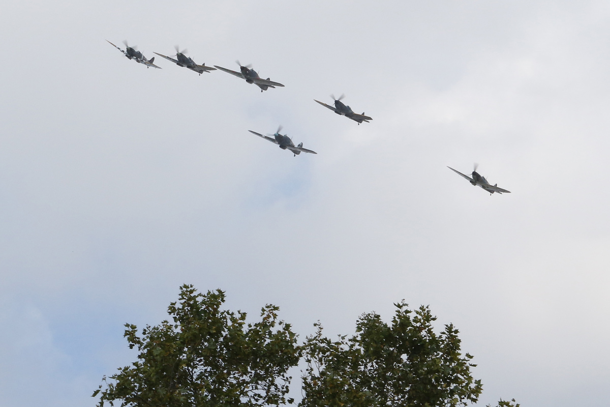 His Royal Highness The Prince of Wales attended A Service of Thanksgiving and Rededication to mark the 75th Anniversary of the Battle of Britain at Westminster Abbey on Sunday 20th September 2015