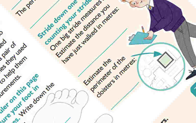 Screenshot of maths at Westminster Abbey trail