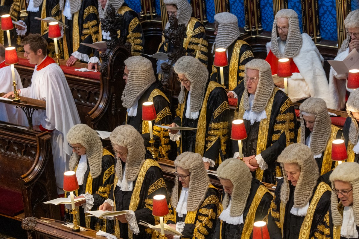 Judges mark the start of the new legal year Westminster Abbey