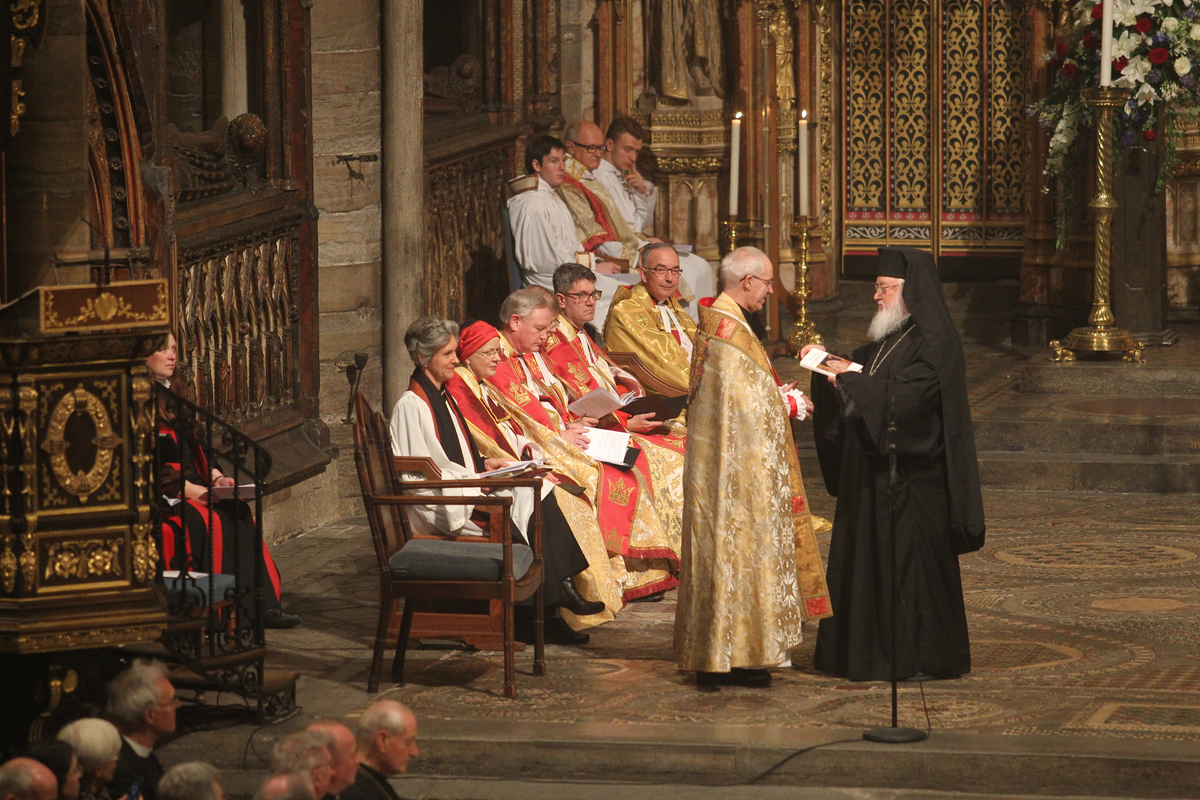Ecumenical Patriarch and Archbishop of Canterbury attend Evensong