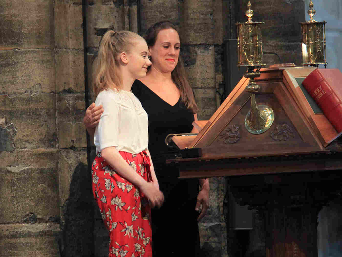 Freya Lewis, a victim of the Manchester terror attack, gives a Testimony supported by Jenny Grant, Nurse