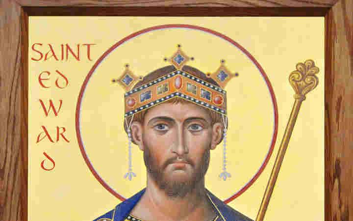 Icon on St Edward the Confessor at Westminster Abbey