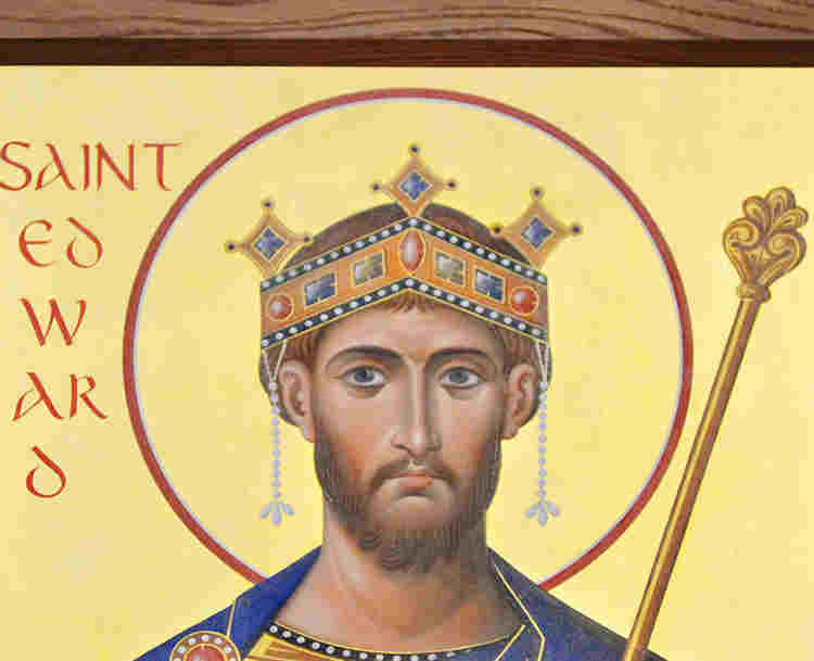 Icon on St Edward the Confessor at Westminster Abbey