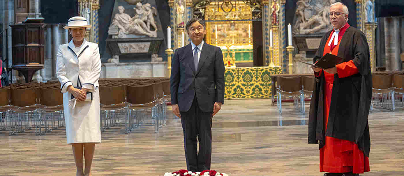 Their Majesties The Emperor and Empress of Japan visited Westminster Abbey