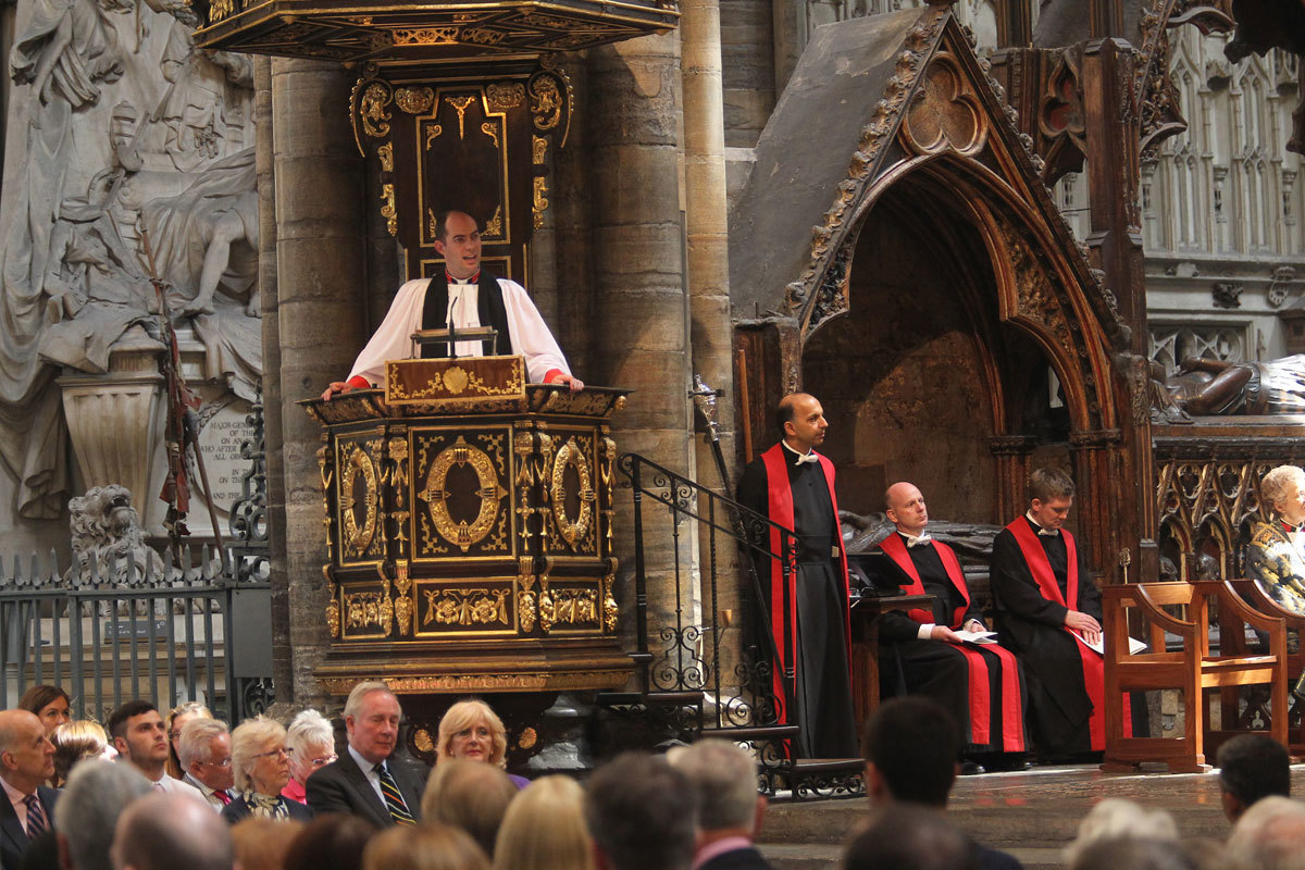 The Rev'd Michael Macey, Chaplin to the Lord Mayor of Westminster, gives The Address