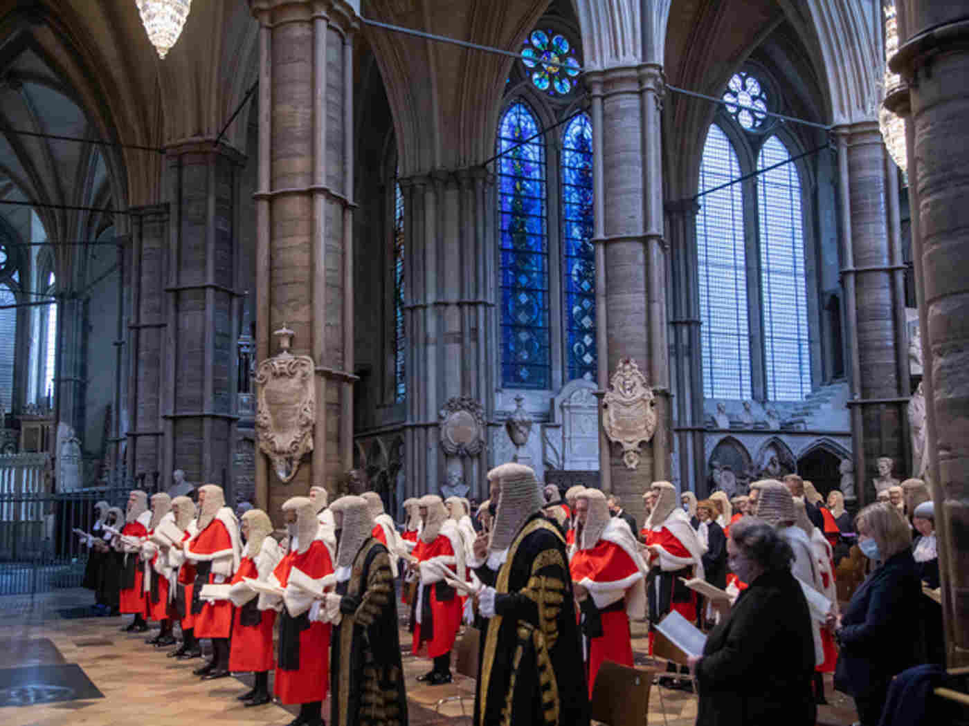 Judges from various courts attend the service