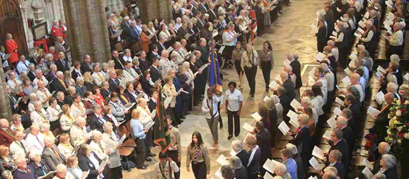 Scouts and Guides celebration service held