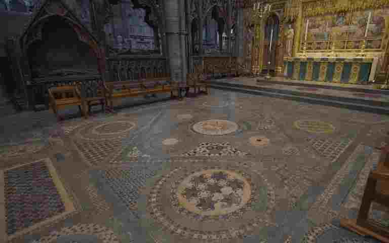 The Cosmati Pavement in front of the High Altar