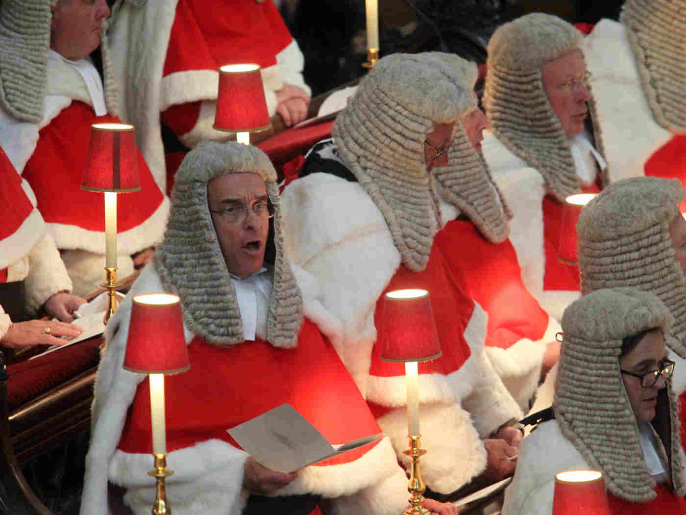 Judges sing The Hymn in the Quire