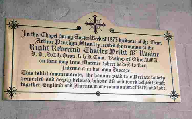 Charles McIlvaine Westminster Abbey