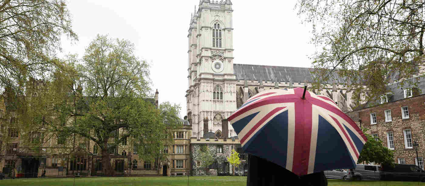 Union Flag Umbrella by Westminster Abbey