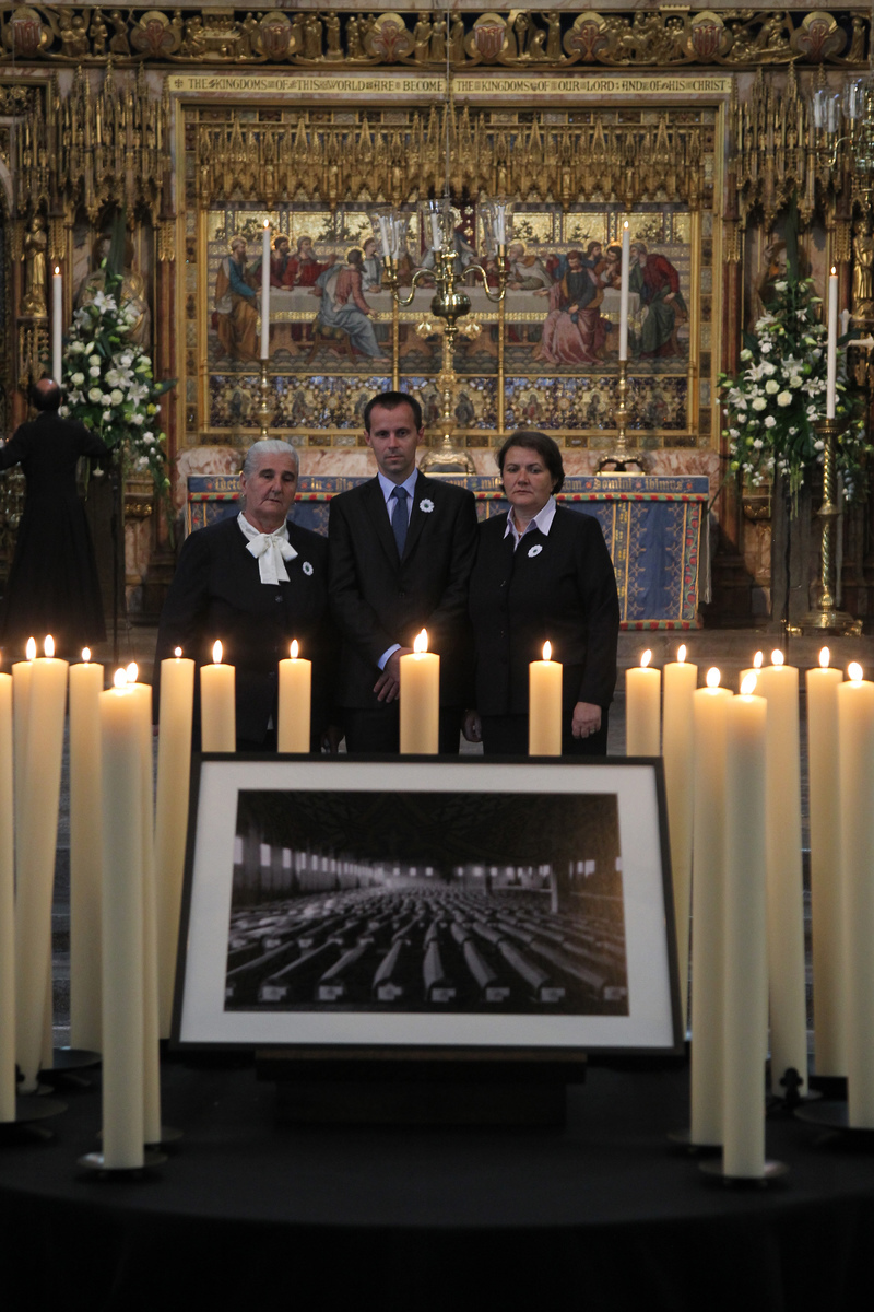 A Solemn Commemoration for Srebrenica Memorial Day was held at Westminster Abbey at Noon on Monday 6th July