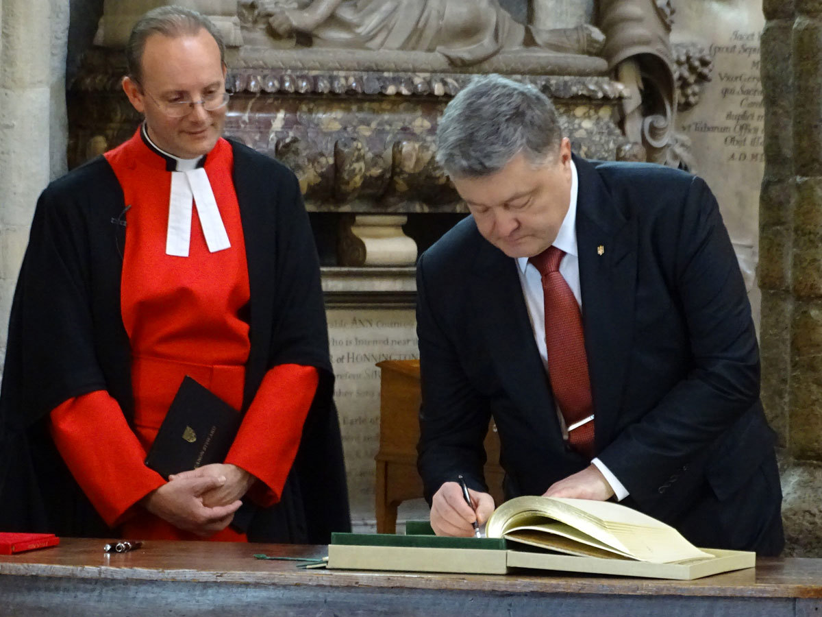 President of Ukraine visits Abbey