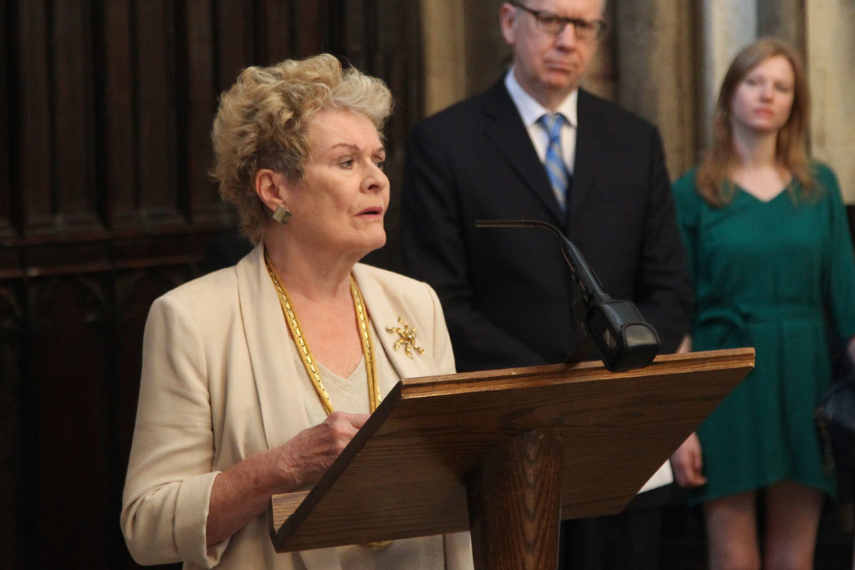 Dame Janet Suzman, actor, reads Prospero's speech from Act IV, scene i of The Tempest