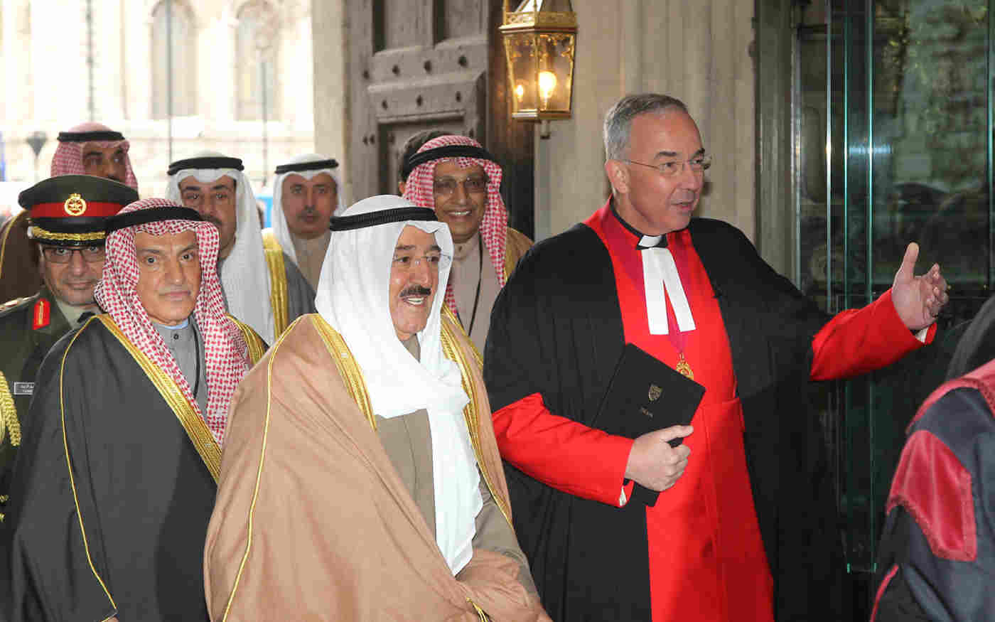 His Highness The Amir of Kuwait visits Westminster Abbey