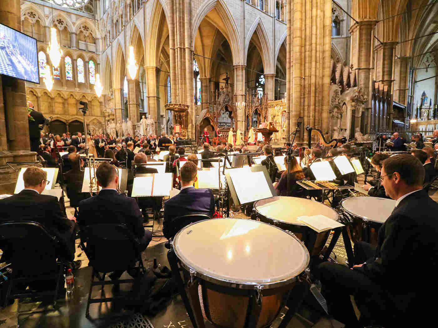 The BBC Concert Orchestra played during the service