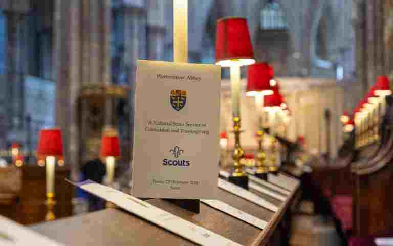 Scouts service 2024, Order of service in quire stalls