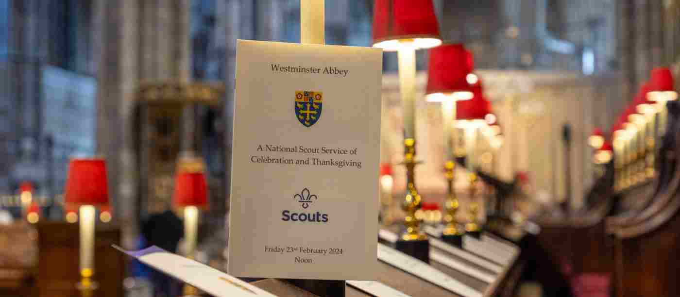 Scouts service 2024, Order of service in quire stalls