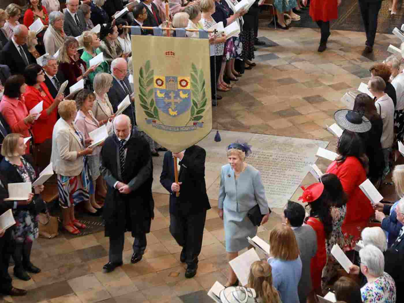 The Westminster Hospital banner is processed
