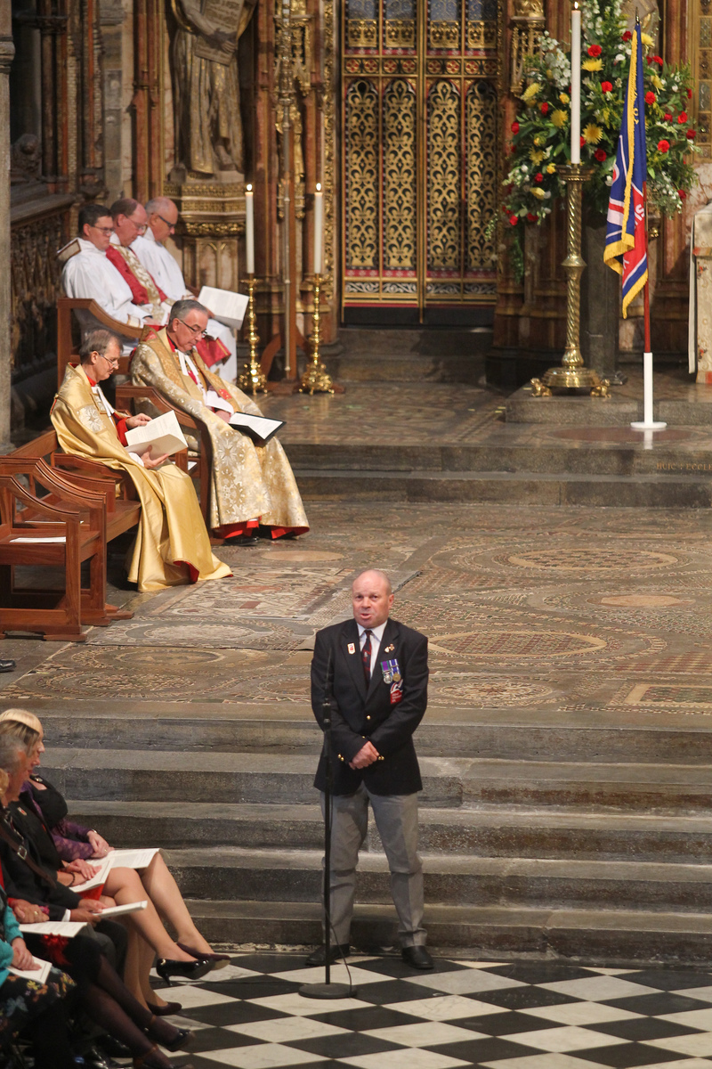 Billy Baxter, Rehabilitation Training Liaison Officer, Blind Veterans UK, read Psalm 145: 1-16