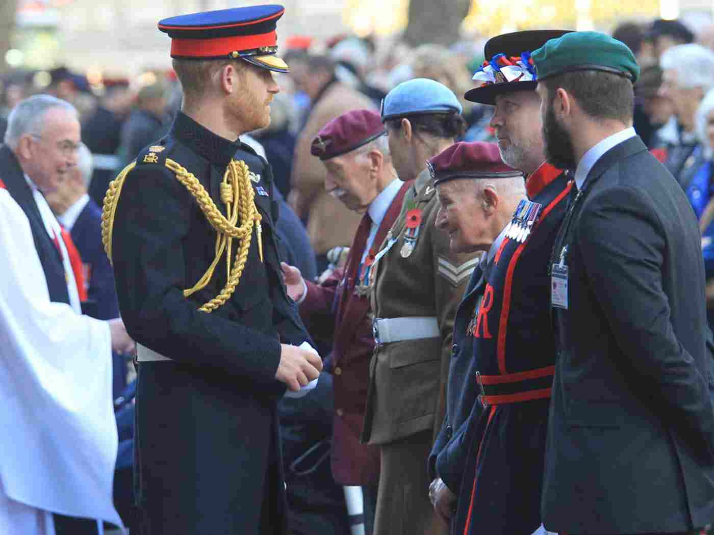 The Duke of Sussex meets veterans