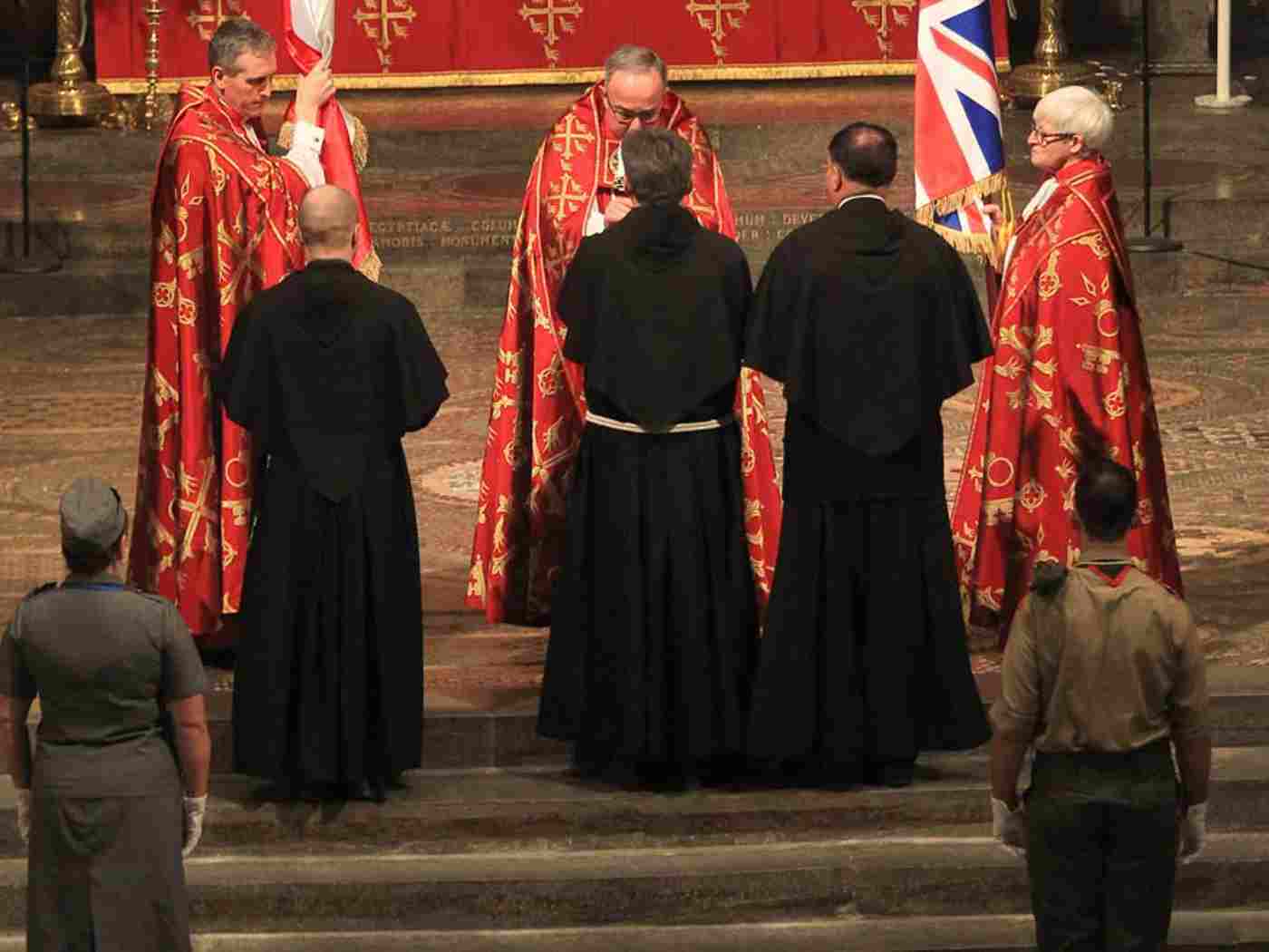 The relic is presented to the Dean to be placed on the High Altar