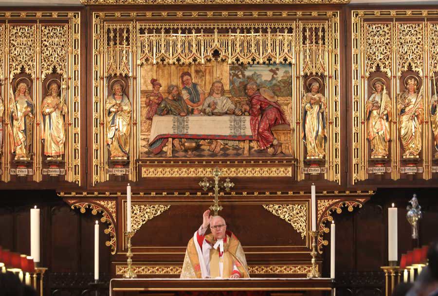 The Dean of Westminster gives the Blessing