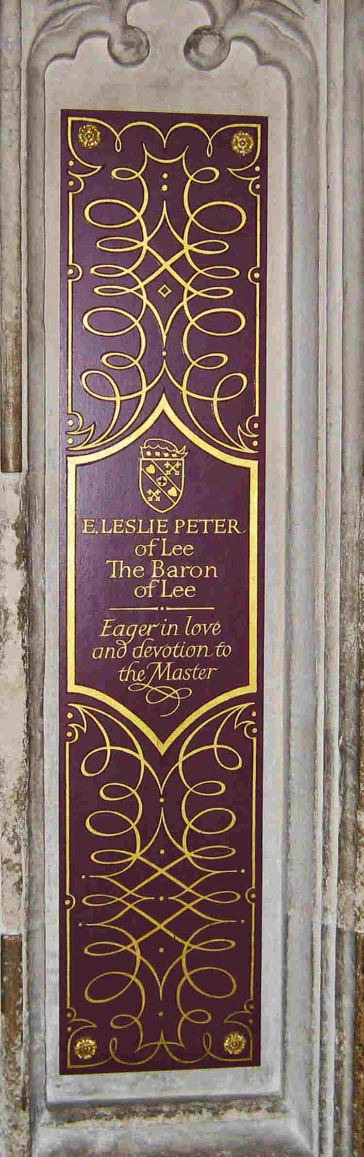 E. Leslie Peter of Lee