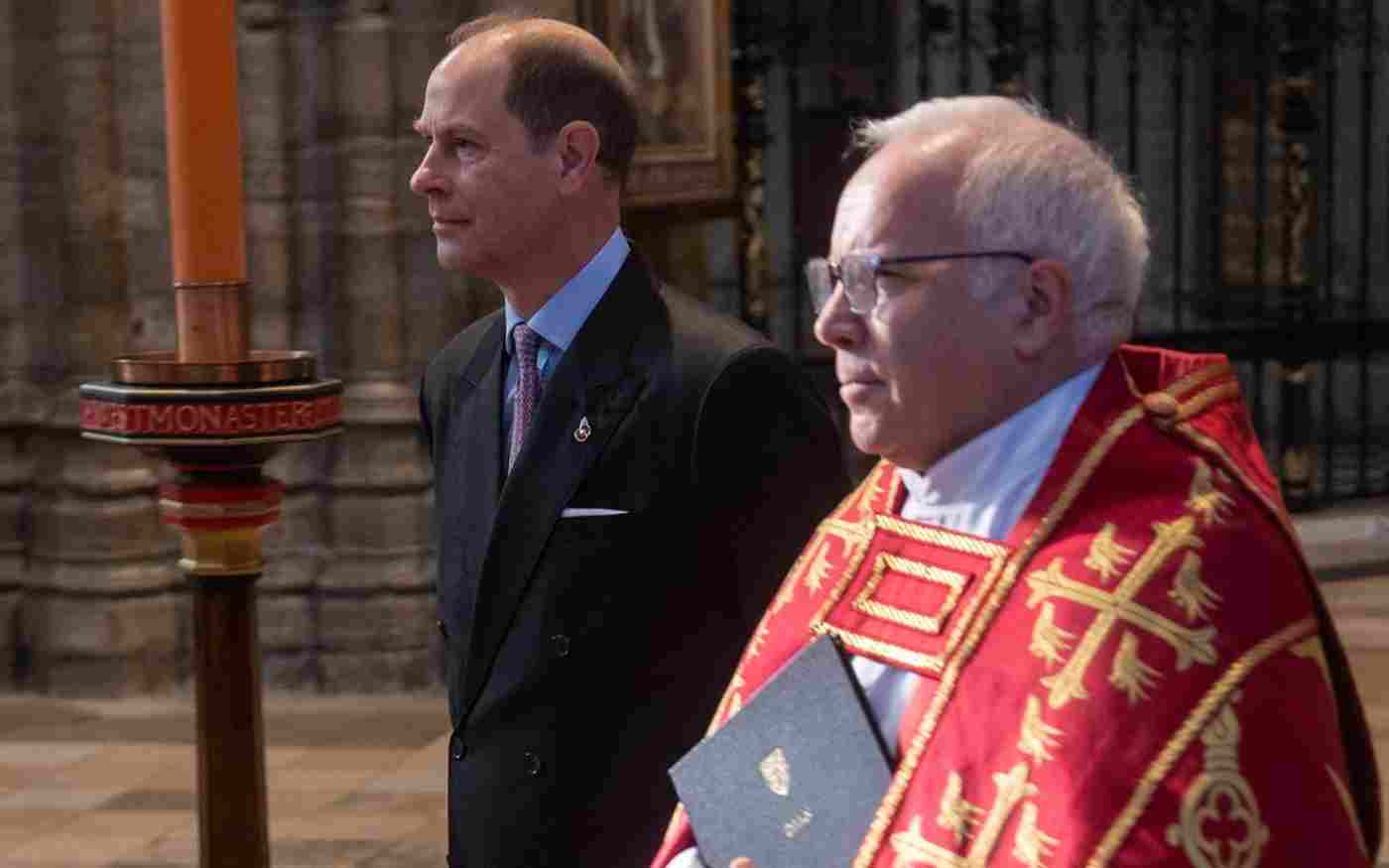 HRH The Earl of Wessex with the Dean