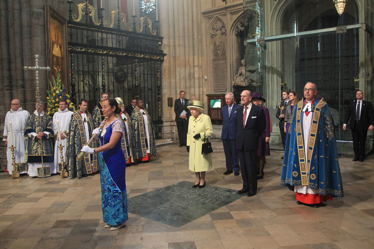 The procession of HM The Queen