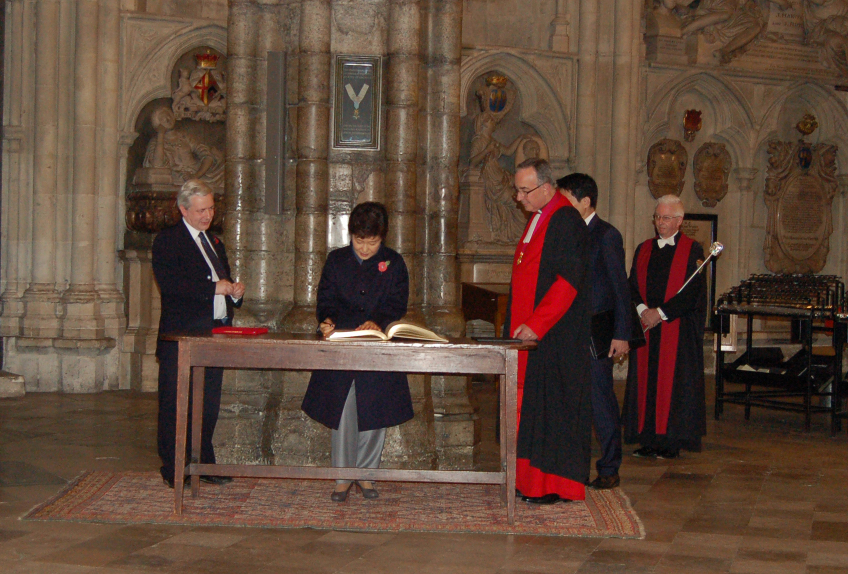 President of South Korea visits Abbey