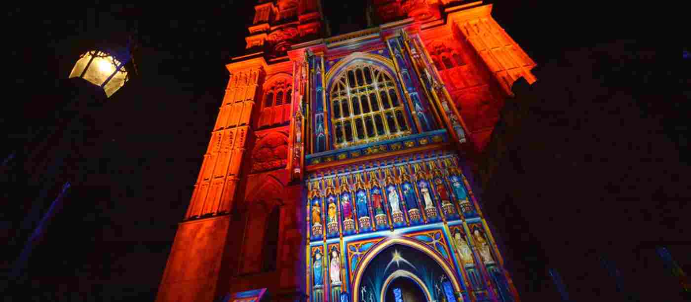 Celebrate Lumiere London at Westminster Abbey