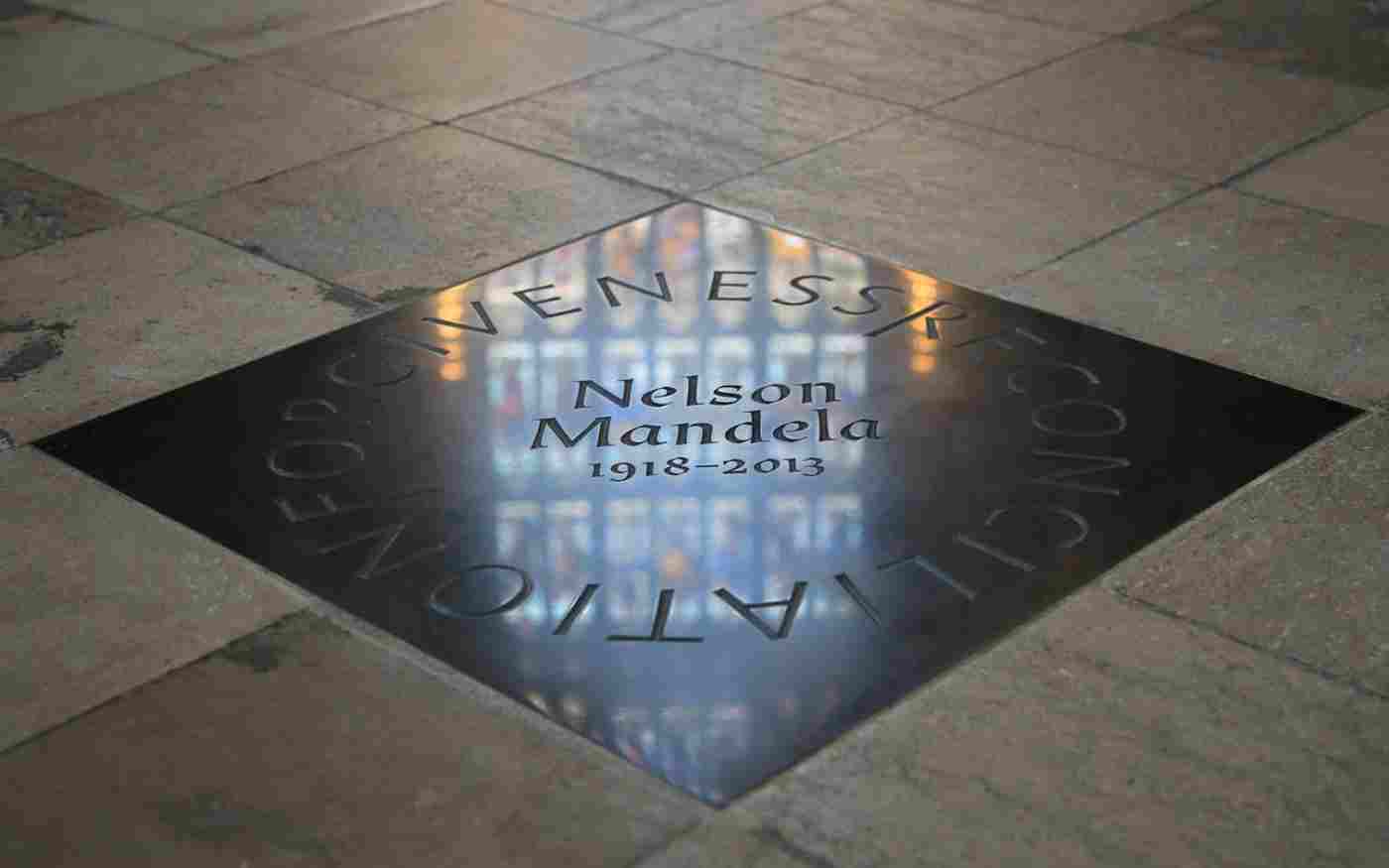 Nelson Mandela honoured with memorial stone