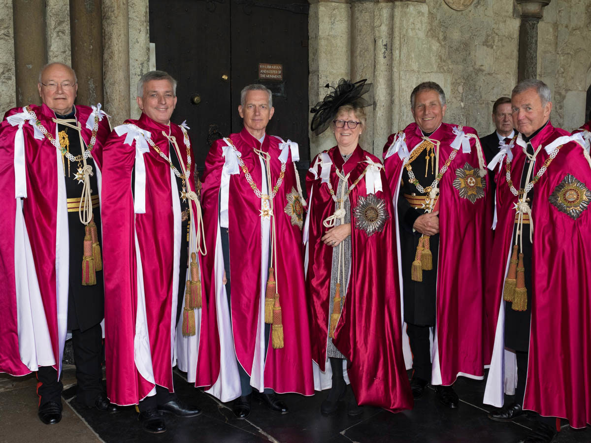 Knights and the Dames who took 2022's oath: Air Chief Marshal Sir Stephen Hillier; Admiral Sir Philip Jones; Professor Dame Sally Davies; General Sir Nicholas Carter; General Sir Peter Wall; General the Lord Houghton of Richmond of Westminster,