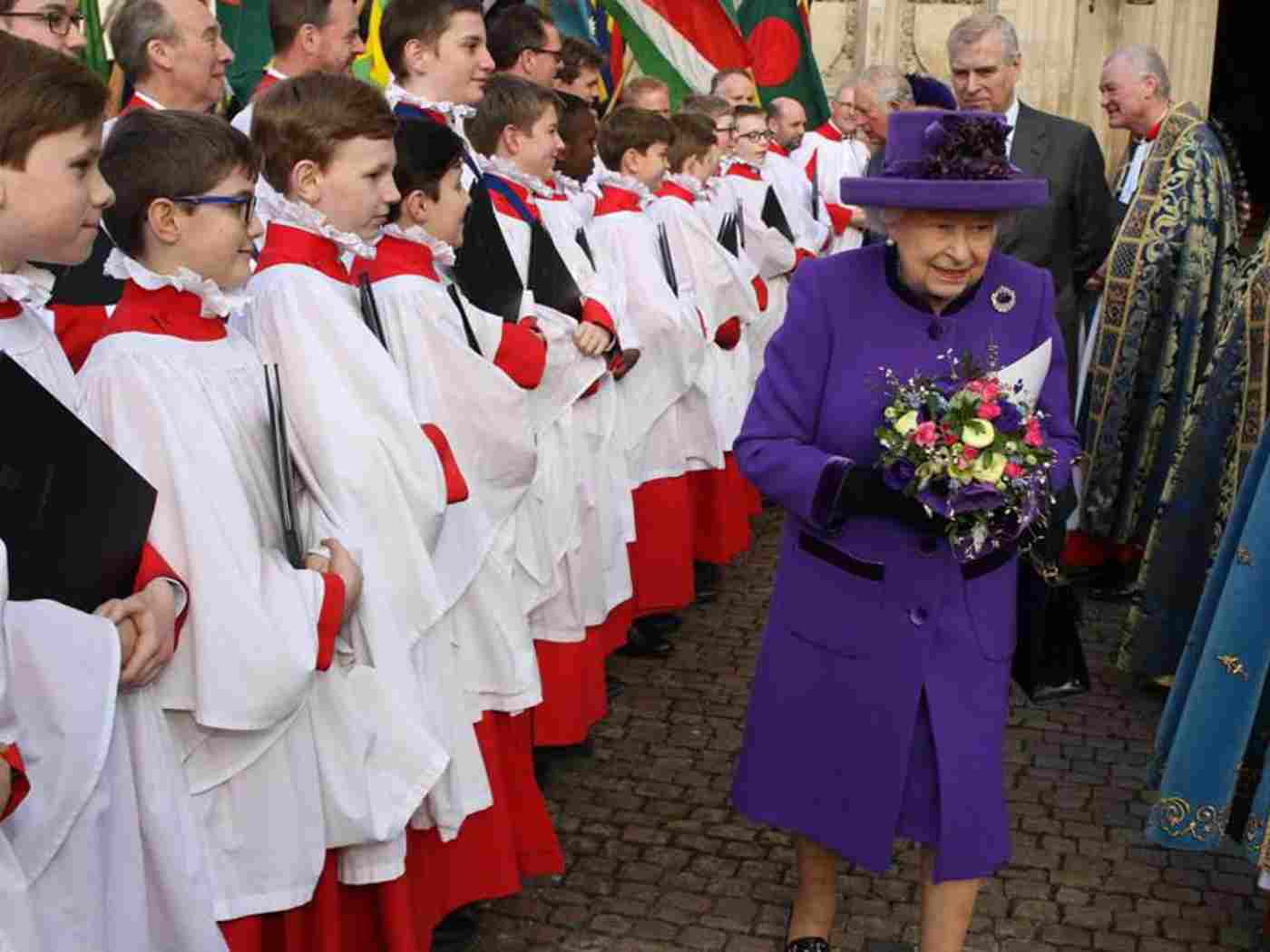 The Queen met the Abbey Choir after the service