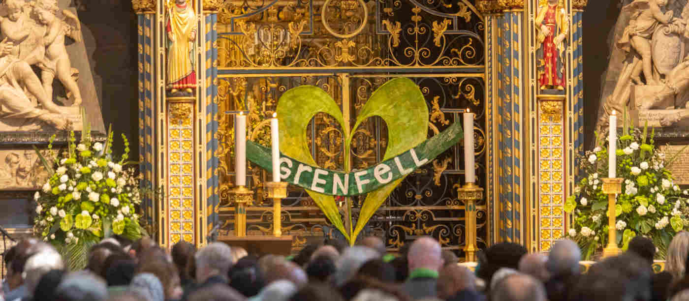 Abbey marks anniversary of Grenfell tragedy