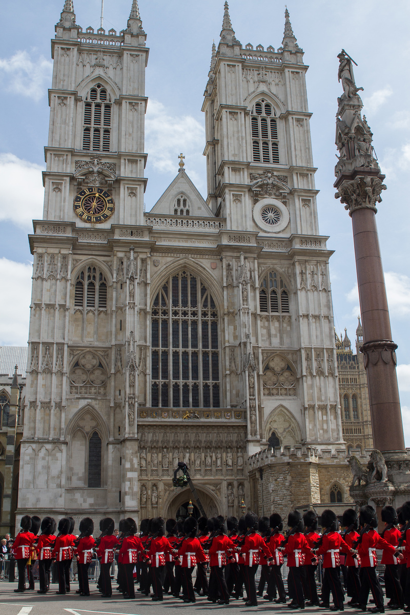 The March to House Guards Parade passes The Abbey