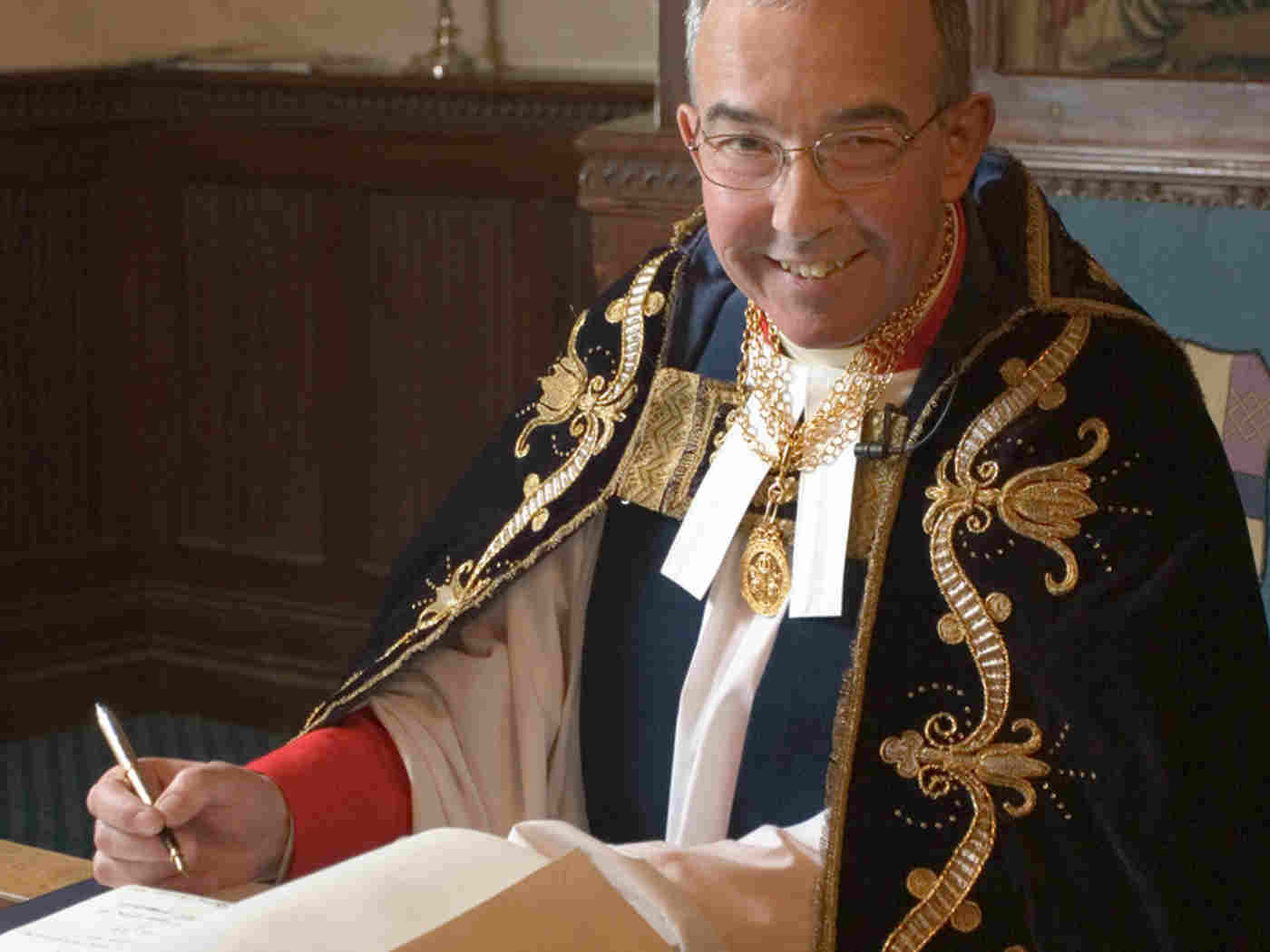 The Very Reverend Dr John Hall following his installation as Dean of Westminster