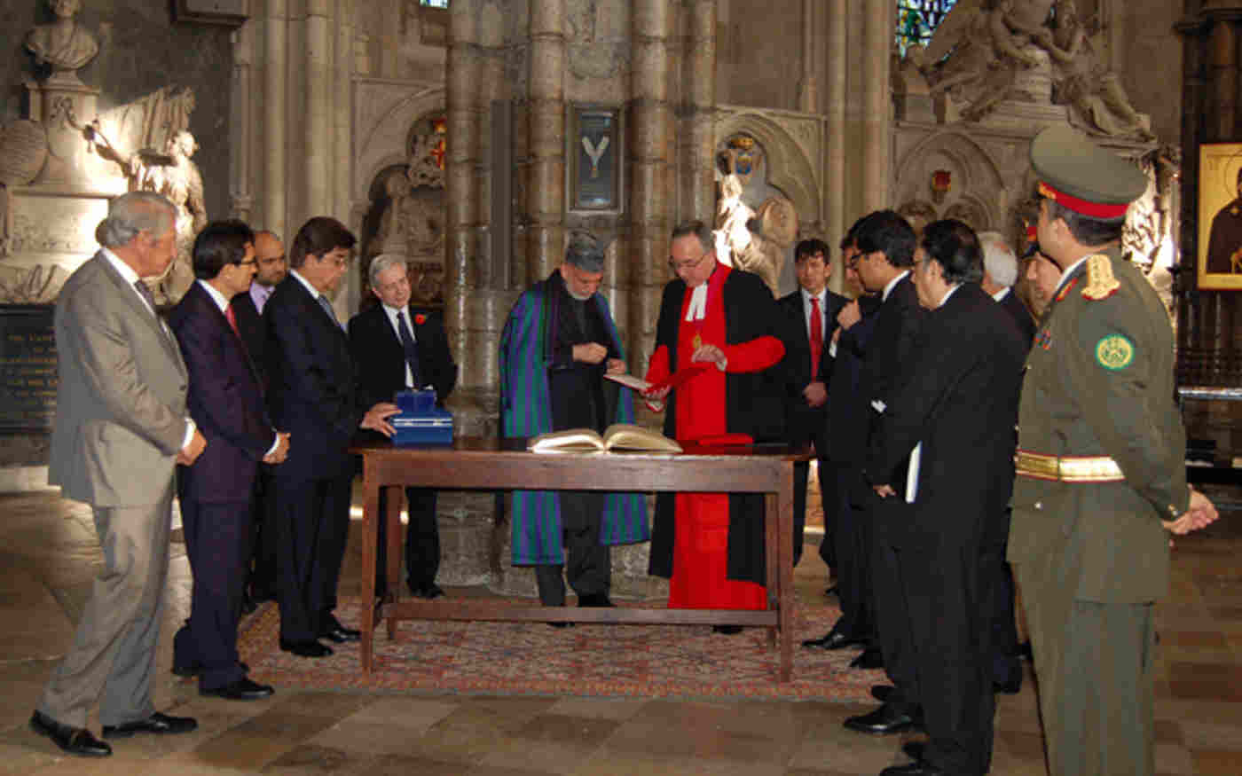 President of Afghanistan visits Abbey