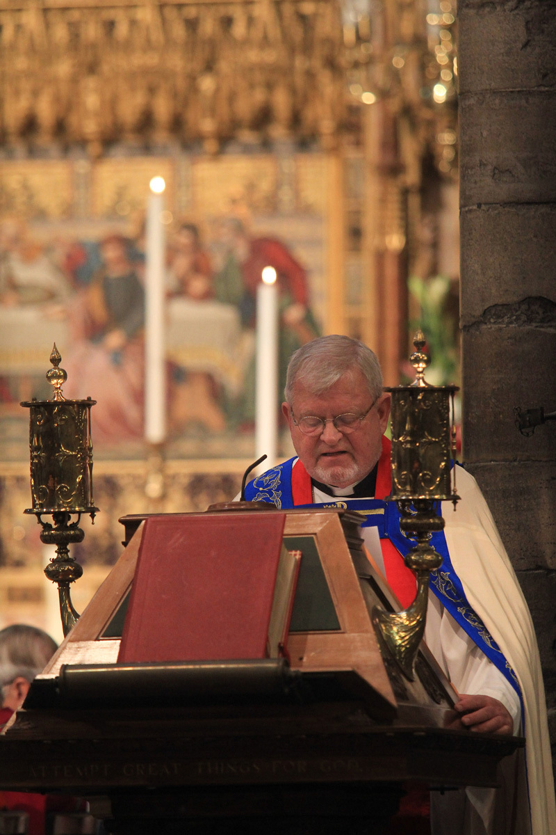 The Right Reverend Dr Martin Lind, Bishop, The Lutheran Church in Great Britain, reads Roman 1: 16-17, 3: 21-18