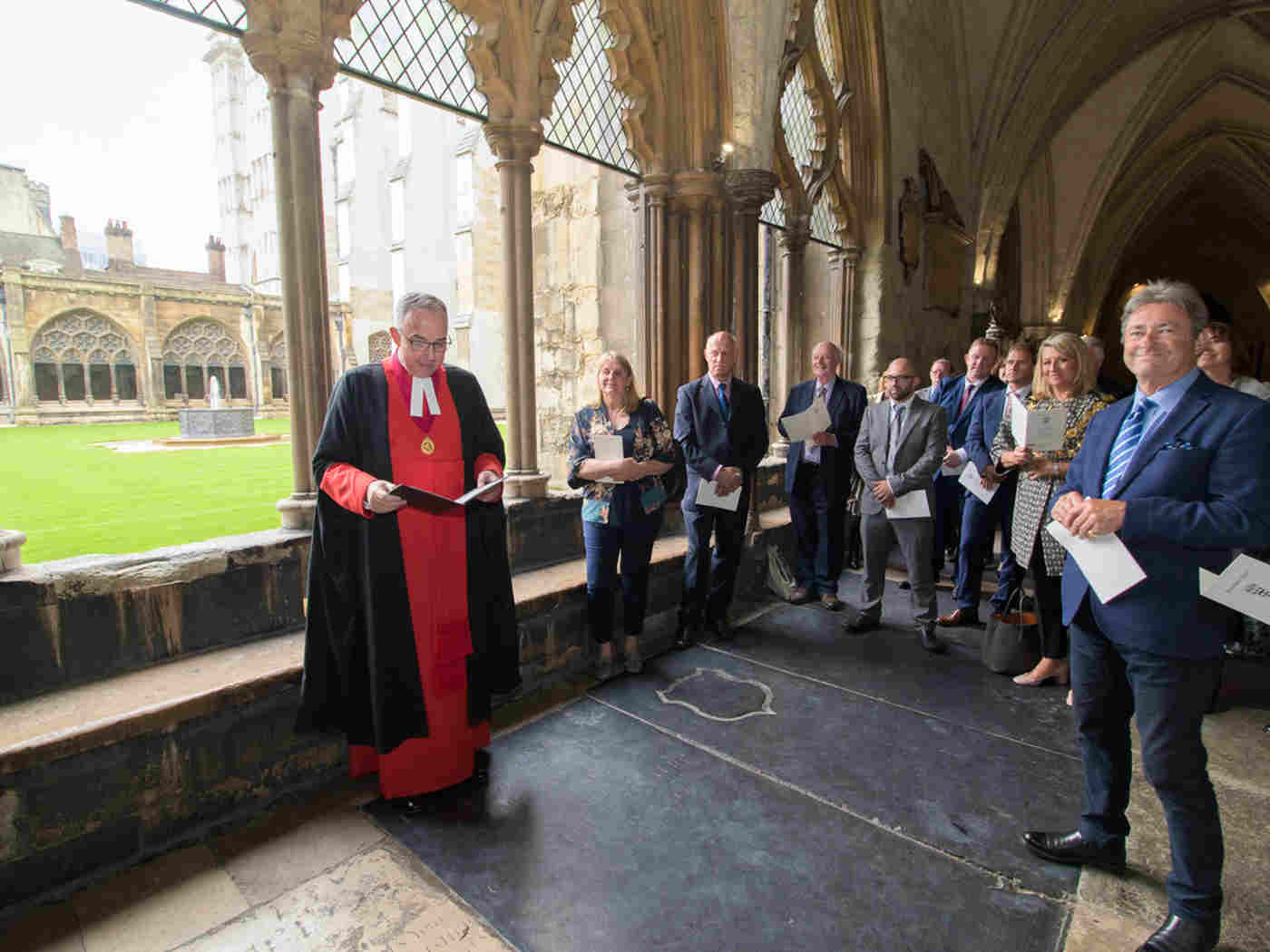 The Dean of Westminster gives the blessing