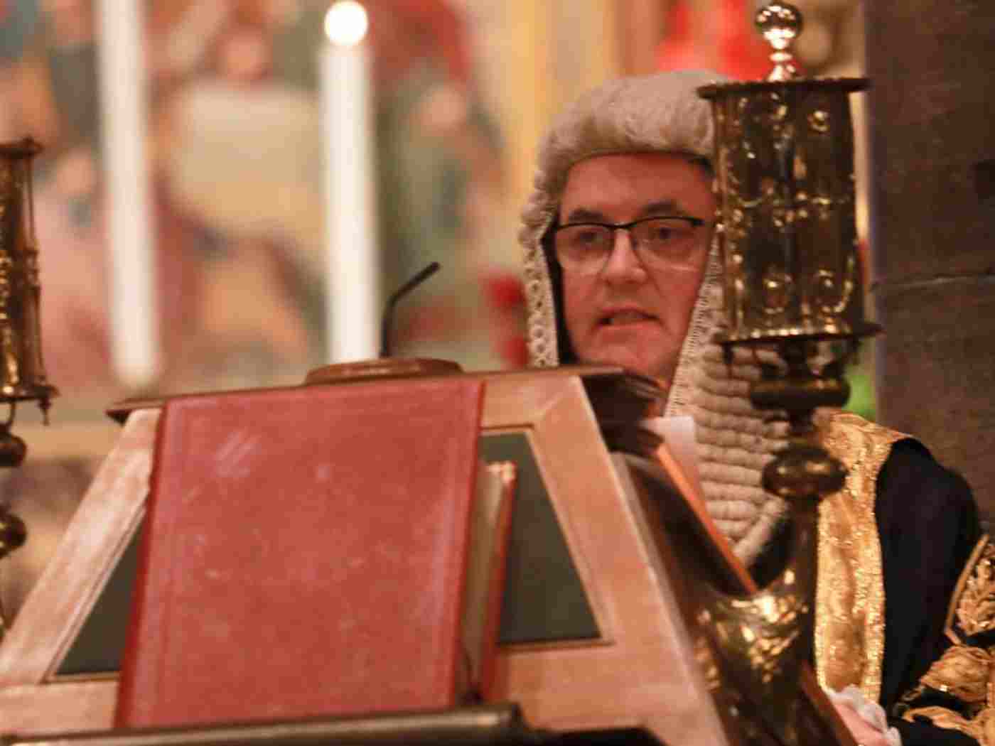 The Right Honourable Robert Buckland QC MP, Lord Chancellor and Secretary of State for Justice, reads 1 Kings 3: 16–28